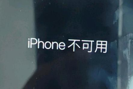 茂名苹果服务网点分享锁屏界面显示“iPhone 不可用”如何解决 